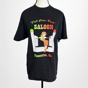Port and Company Short Sleeve T-Shirt “Y’all Come Back” Saloon Pleasanton. CA XL